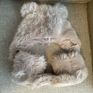 Restoration Hardware Baby & Child - Faux Fur Winter Hat & Booties Set